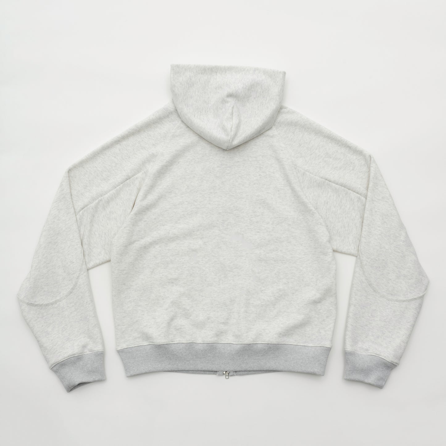 Double Elbow Zip Up Hooded Sweatshirt