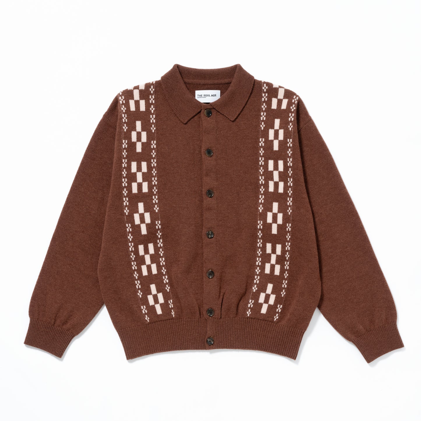 Minsa Knit Polo Cardigan