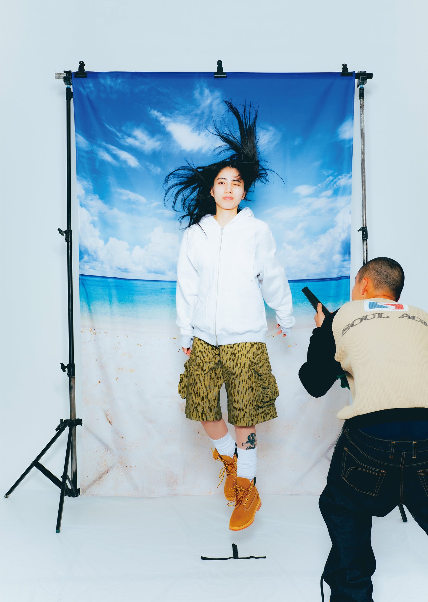 Digital Raindrop Camo Cargo Short