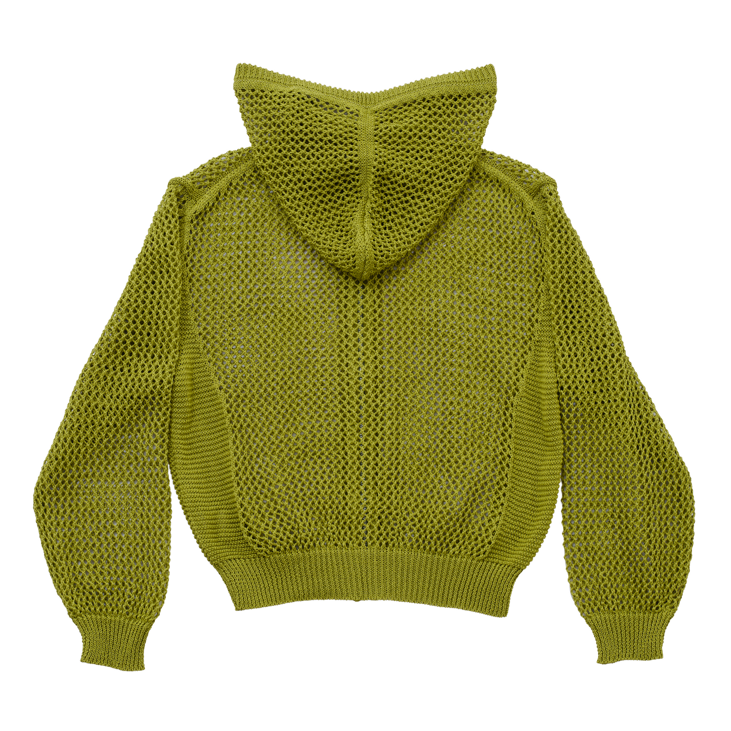 Mesh Knit Zip Up Hoodie