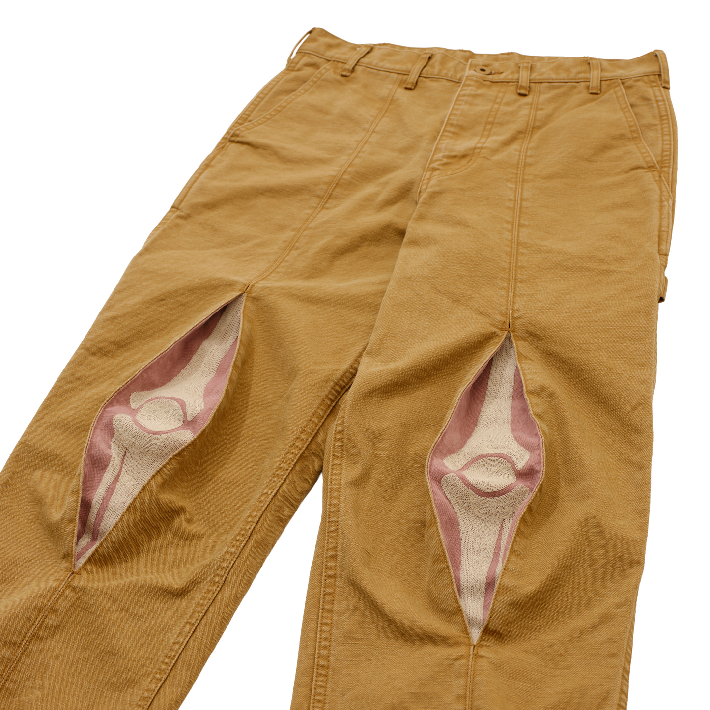 Knee Pleat Painter Pants