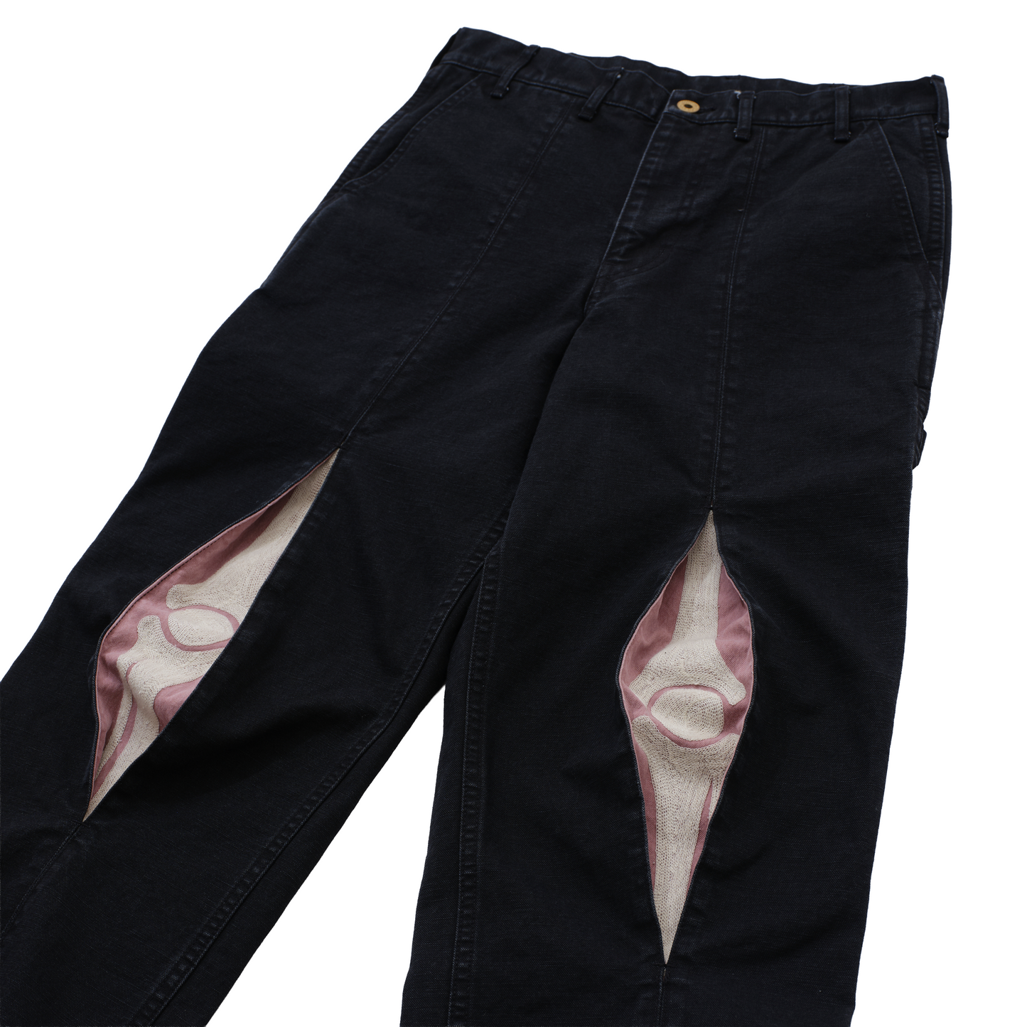 Knee Pleat Painter Pants